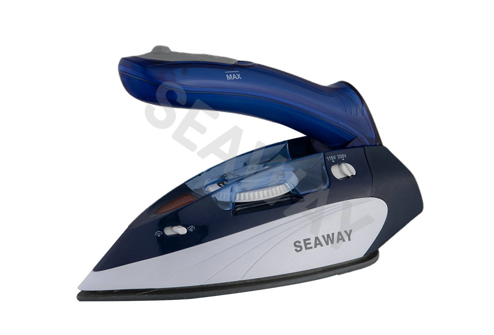 SW-602 900W-1100W ডুয়াল ভোল্টেজ চয়েস কার্ভড হ্যান্ডেল ট্রাভেল আয়রন